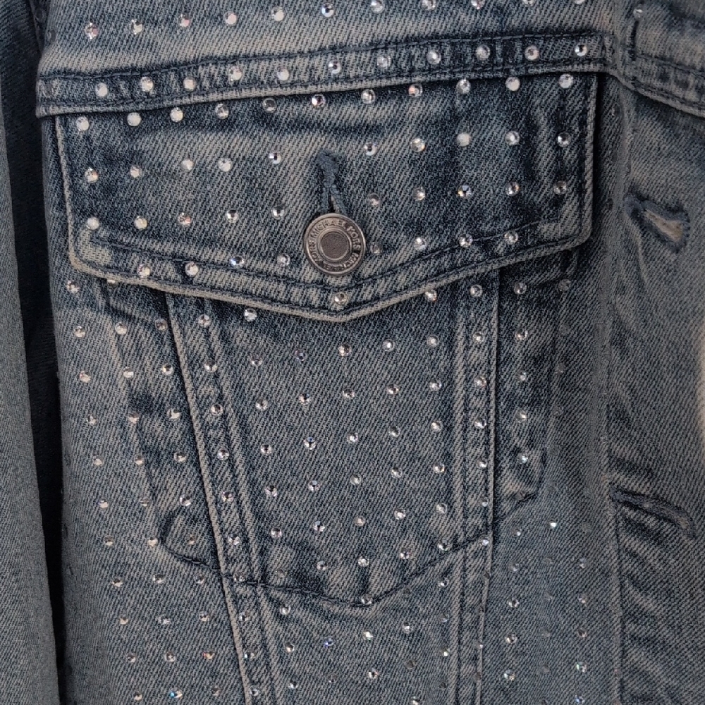 Michael Kors Rhinestone Jean Jacket - Picture 4 of 9